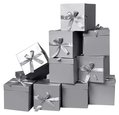Immagine prodotto di Set di 12 scatole regalo pieghevoli per le festività