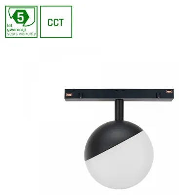 Obrázek produktu pro GLOBE LED svítidlo na kolejnice, 48V, 5W, regulovatelné barevné teploty, inteligentní stmívání, černé