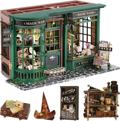 Produktbild von DIY Book Nook - Harry-Potter-Miniaturladen | Puzzle 3D | DIY-Haus | Cutebee