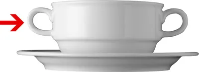 Produktbild von 6x Suppenobertasse 0,25 l Speiseteller, Tafelservice