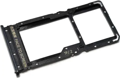 Produktbild von Simkartenhalter passend für Xiaomi Poco M3 Pro 5G (M2103K19PG), Nano-SIM + micro-SD, Originalersatz, Schwarz