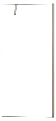 Produktbild von Duschspa Walk-In Dusche 130x200cm Chrom glänzend Duschwand 8mm NANO ESG-Glas mit 90cm Stabilisator F129 Duschabtrennung