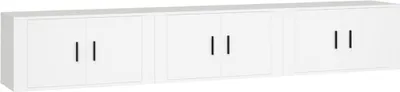 Immagine prodotto di Pensili TV 3 pz. Bianco 80x34,5x40 cm