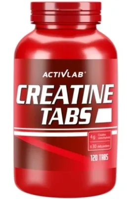 Produktbild von Creatine Tabs 120 Tabletten – Kreatin-Monohydrat in Tablettenform für Sport, Fitness und aktive Personen, Activlab