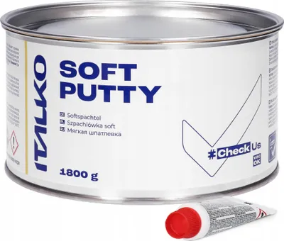 Produktbild von ITALKO Softspachtel 1,8kg + Härter – Polyester Universalspachtel für Auto – leicht schleifbar, glatt, füllend & fein zugleich