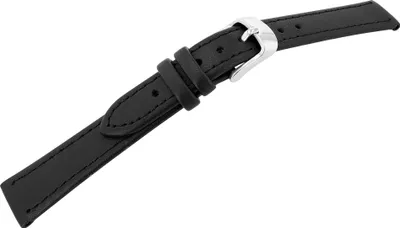Produktbild von Echtleder-Uhrenarmband, schwarz, 10 mm - 26 mm