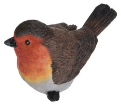 Produktbild von Dekoration Garten Statue Vogel - Rotkehlchen - polystone - 12 cm