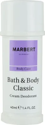 A product shot of a Marbert cream deodorant.