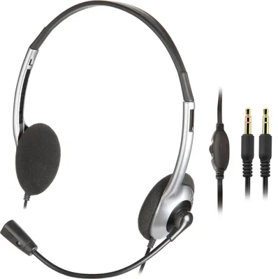 Produktbild von Creative Labs HS-320, Kabelgebunden, Büro/Callcenter, 20 - 20000 Hz, 75 g, Kopfhörer, Schwarz, Silber