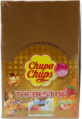 Produktbild von Chupa Chups Lollipops best of assortment in different flavors 50 pieces