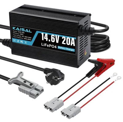 Zdjęcie produktu dla Ładowarka do akumulatorów LiFePO4 - 14,6 V - 20 A - 12 V / 12,8 V - Kamper i łódź