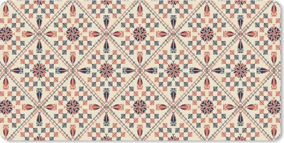 Produktbild von MuchoWow® Schreibtischunterlage Abstrakt - Blumen - Design 80x40 cm - XXL Mauspad - Gaming Mauspad