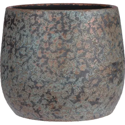 Produktbild von Mica Decorations Blumentopf/Schale - Keramik - Zimmerpflanzen - Kupfer - D31 x H38 cm