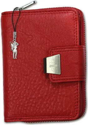 Produktbild von Jennifer Jones Leder Damen Portemonnaie rot 12.5x3.5x9cm D2OPJ708R