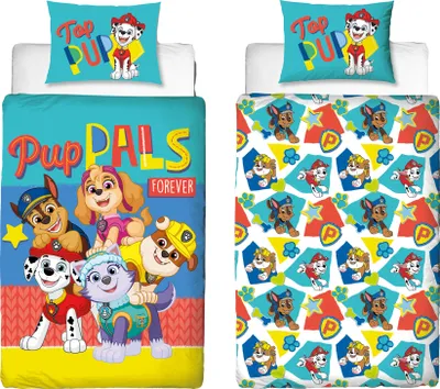 Produktbild von Paw Patrol Bettwäsche Set Bettbezug 140x200cm 60x70 cm