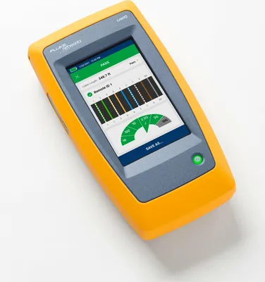 Produktbild von Fluke LIQ-100, Verdrilltes Doppelkabelprüfgerät, RJ-45, USB, 305 m, Integrierte Batterie, Lithium-Ion (Li-Ion), 6400 mAh