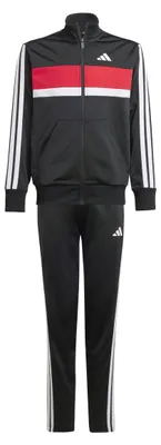 Produktbild von adidas Unisex Kinder Seasonal Essentials Tiberio 3 Stripes Tricot Track Suit, bl