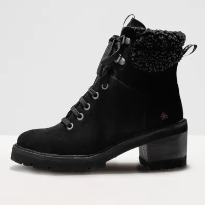 Produktbild von Art Stiefeletten mit Absatz Damen 1702 LUX SUEDE BLACK/ BRUGGE Farbe Schwarz