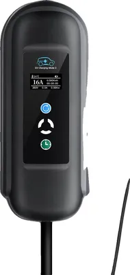 Obrázek produktu pro Nabíječka pro elektromobily, nastavitelný proud, snadná instalace, 11 kW s adaptérem, TYPE2