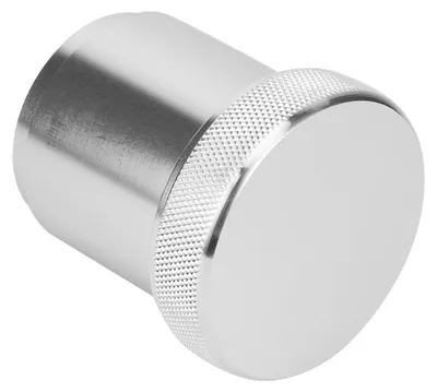 Image de Couvercle de réservoir en aluminium avec raccord à souder de 1,5 pouce – Bouchon de remplissage pour réservoirs de carburant et d'eau, accessoire pour modification automobile, couleur argent