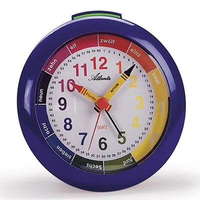 Obrázok produktu pre Atlanta Kinderwecker mit Lernzifferblatt Analog - 1265 (Blau)