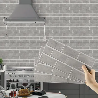 Immagine prodotto di Adesivi per Piastrelle Impermeabili - Adesivi per Piastrelle Autoadesivi - PVC - 24 Pezzi - 15 x 30 cm - Effetto Marmo - Decorazione Murale
