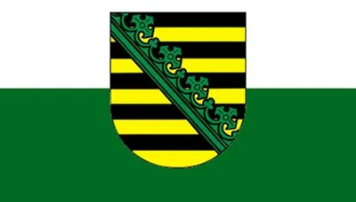 Produktbild von Flagge von Sachsen, 90 x 150 cm, aus 100% Polyester