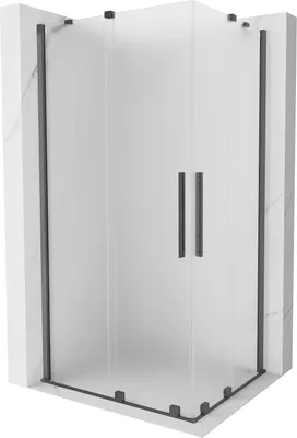 Immagine prodotto di Mexen Velar Duo cabina doccia scorrevole 100 x 90 cm, smerigliato, grigio canna di fucile spazzolato - 871-100-090-32-66