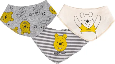 Produktbild von Disney Baby Lätzchen - 3er Pack - mit verschiedenen Motiven (Winnie the Pooh, Bambi, Dumbo) - , Größe:86-92, Farbe-Motiv:Winnie the Pooh