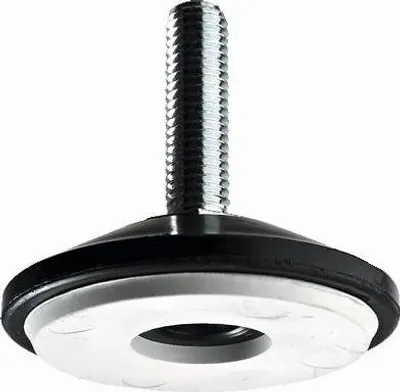 Produktbild von Hettich Möbelfuß mit Rutschstopp M8 x 50 mm Stahl/Kunststoff, 2 Stück