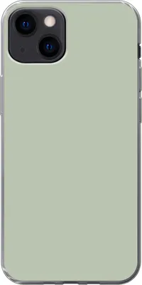 Produktbild von MuchoWow® Handyhülle Schutzhülle Hülle für Telefoonhoesje iPhone 13 Mintgrün - Unifarben Silikon Softcase Handy Hülle - Karteninhaber