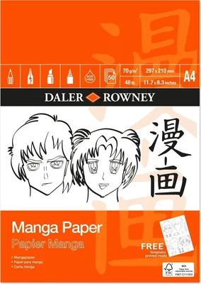 Produktbild von Daler Rowney Manga Marker Paper Skizzenbuch A4 70 g