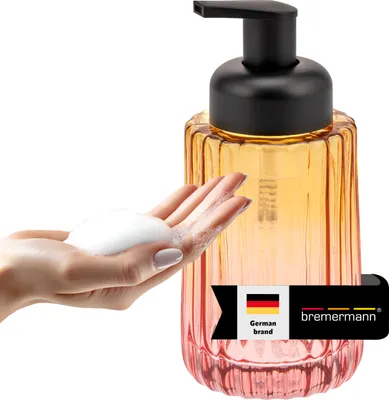 Immagine prodotto di dispenser per sapone bremermann, dispenser per sapone in schiuma, dispenser per sapone, rosso/arancio