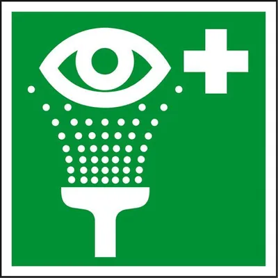 Produktbild von Dreifke® Rettungszeichen Augenspüleinrichtung, ASR/ISO, Kunststoff, 148x148mm