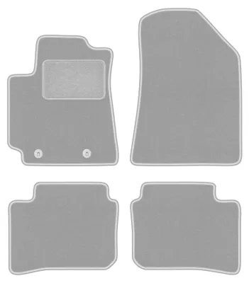 Immagine prodotto di Tappetini in moquette per Hyundai i10 III 2019- (hatchback) – set 4 pezzi, grigi, su misura – Wielganizator OSLO