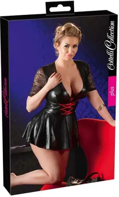 Immagine prodotto di Cottelli CURVES - Abito nero/rosso 3XL