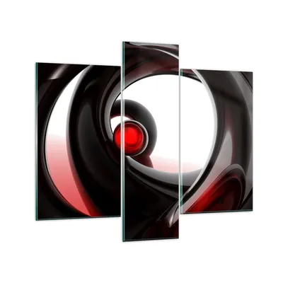 Produktbild von Bilder auf glas - Abstraktion Komposition Glaskugeln - 95x80cm - Glasbilder - Wandbilder - Kunstdruck - zum Aufhängen bereit - Wanddekoration aus Glas - Glas Bilder - Wandbild auf Glas - GCB95x80-0315