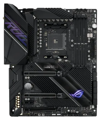 Produktbild von ASUS ROG Crosshair VIII Dark Hero, AMD, Sockel AM4, AMD Ryzen™ 3, AMD Ryzen™ 5, Sockel AM4, DDR4-SDRAM, 128 GB