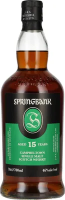Image de Springbank 15 Years Old Campbeltown Single Malt Scotch Whisky 46% Vol. 0,7l