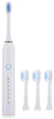 Obrázek produktu pro Elektrický zubní kartáček, dobíjecí zubní kartáček, sada pro ústní hygienu – bílá