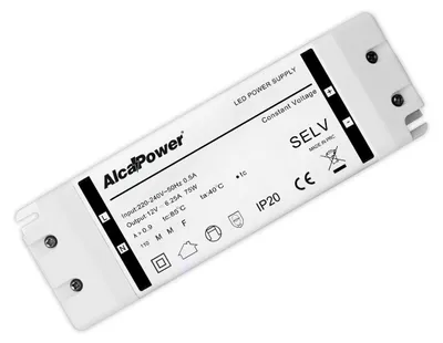 Image de Alimentation À Découpage 24 V 75 W 3,1 A Ip20, Transformateur Professionnel Pour Systèmes D'Éclairage Led, Compact Et Haute Efficacité.