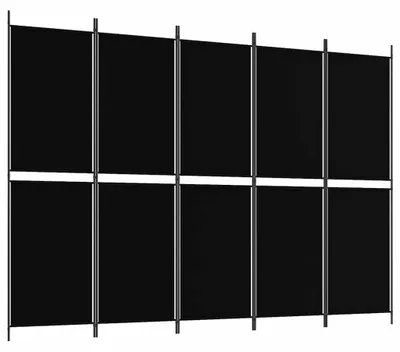 Obrázok produktu pre vidaXL 5-dielne tienidlo čierne 250x180 cm látka