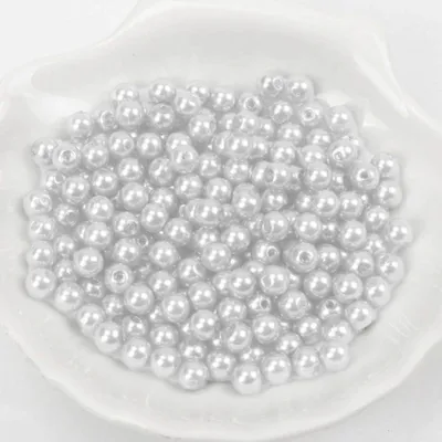 Image de Perles de cire env. 600 pièces, 4mm, blanc