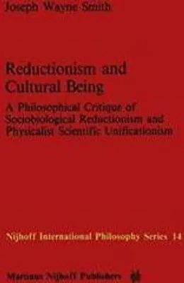 Produktbild von Reductionism and Cultural Being
