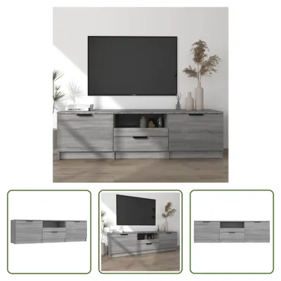 Produktbild von The Living Store TV-Schrank Grau Sonoma 140x35x40 cm Holzwerkstoff