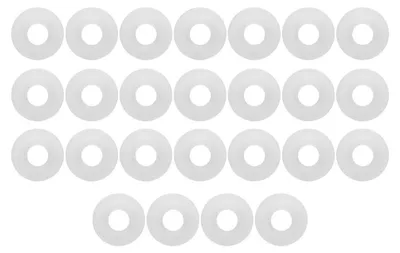 25 Silikon-Dichtungen für Bügelverschlussflaschen, weiß