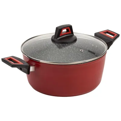 Obrázok produktu pre NAVA Kastról so sklenenou pokrievkou s granitovým povrchom na varenie a dusenie TAURUS 28 cm 6,2 l