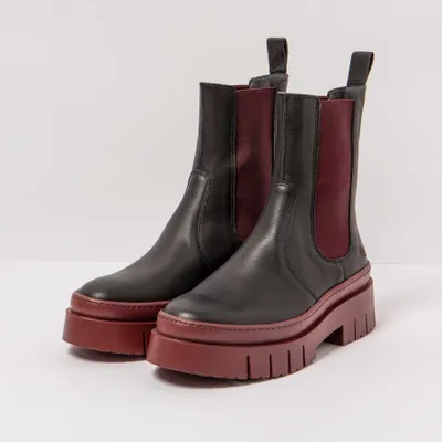 Image de Art Bottines pour Femme 1954 NAPPA BLACK-BURDEOS/AMBERES Couleur Noir
