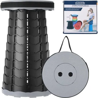 Produktbild von Tragbarer Klapphocker für Camping und Outdoor-Aktivitäten – Multifunktionaler Faltbarer Hocker