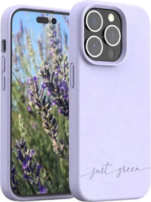 Obrázok produktu pre JUST GREEN, ochranné puzdro pre iPhone 14 Pro Natura Recyclable, levanduľové